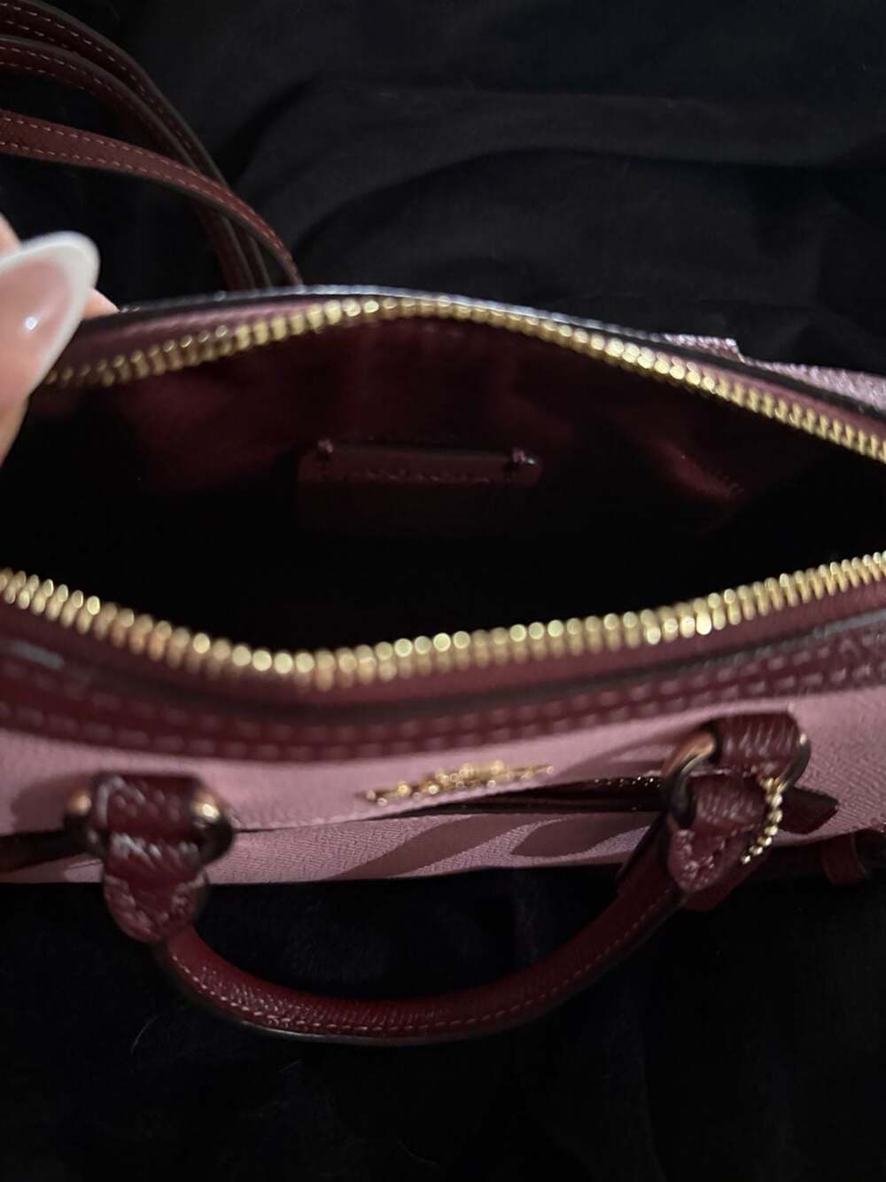 Coach Pink and Brown Satchel - Picture 9 of 13